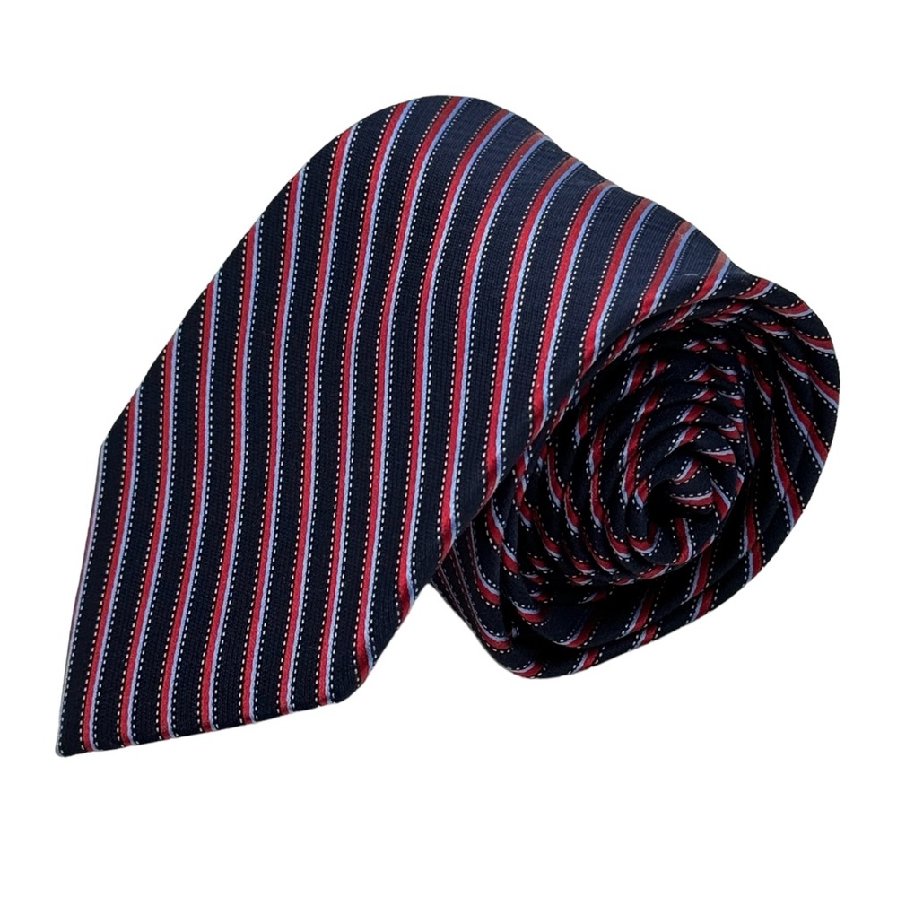 jos a bank Traveller ties silk striped red 3” width 57.5”length new with tags